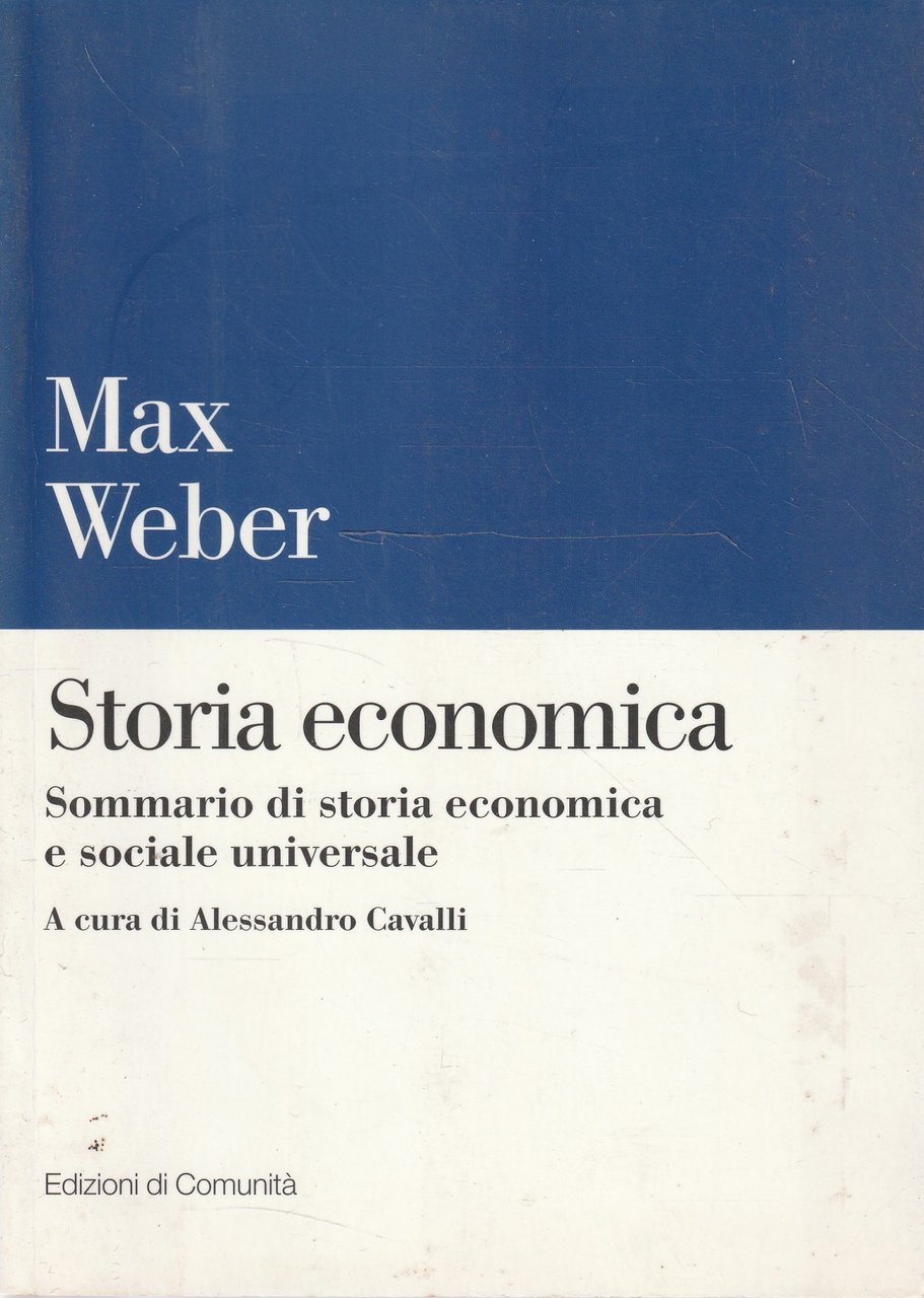 Storia economica : sommario di storia economica e sociale universale