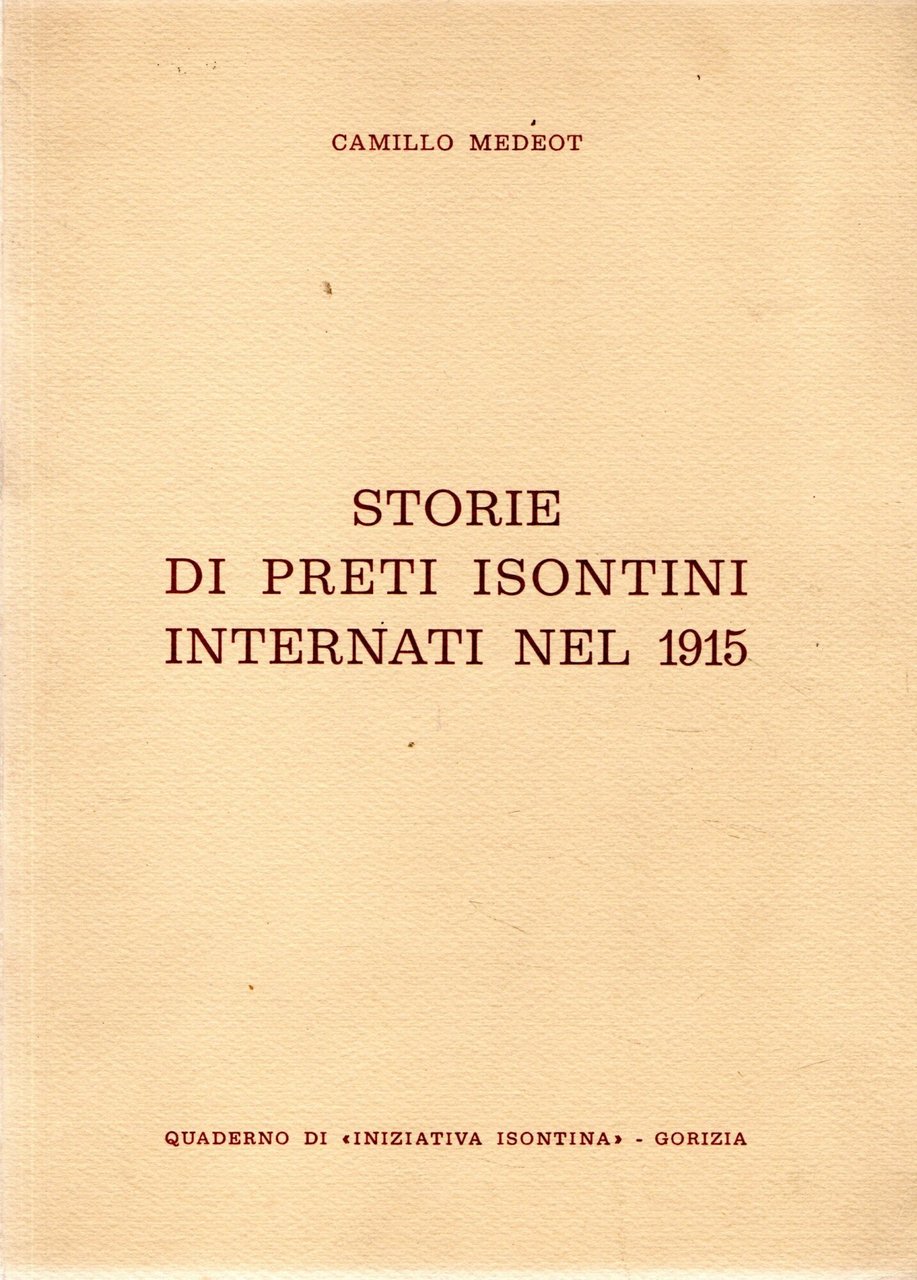 Storie di preti isontini internati nel 1915 | Immagine principale