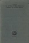 Studi di letteratura italiana offerti a Dante Isella | Immagine principale