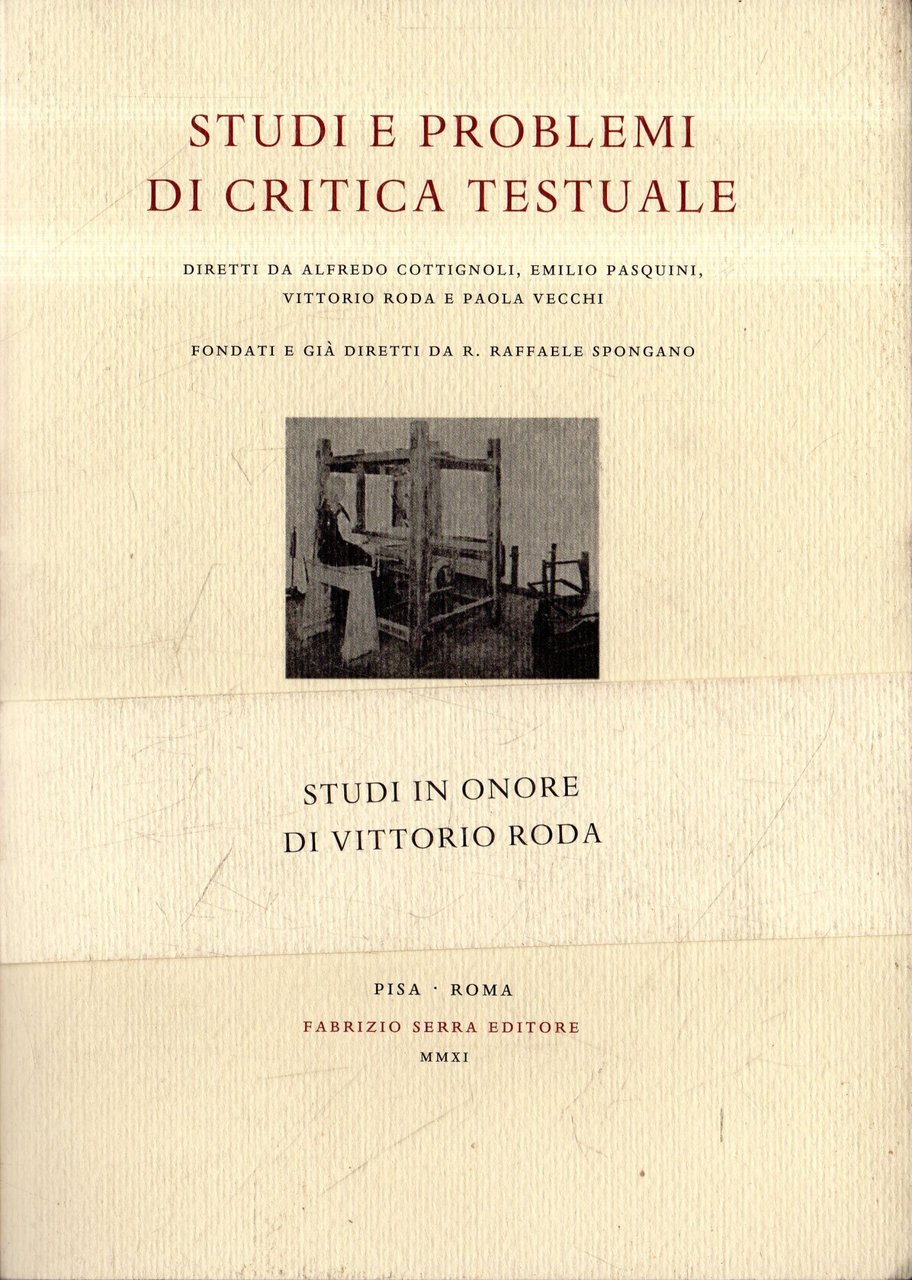 Studi e problemi di critica testuale