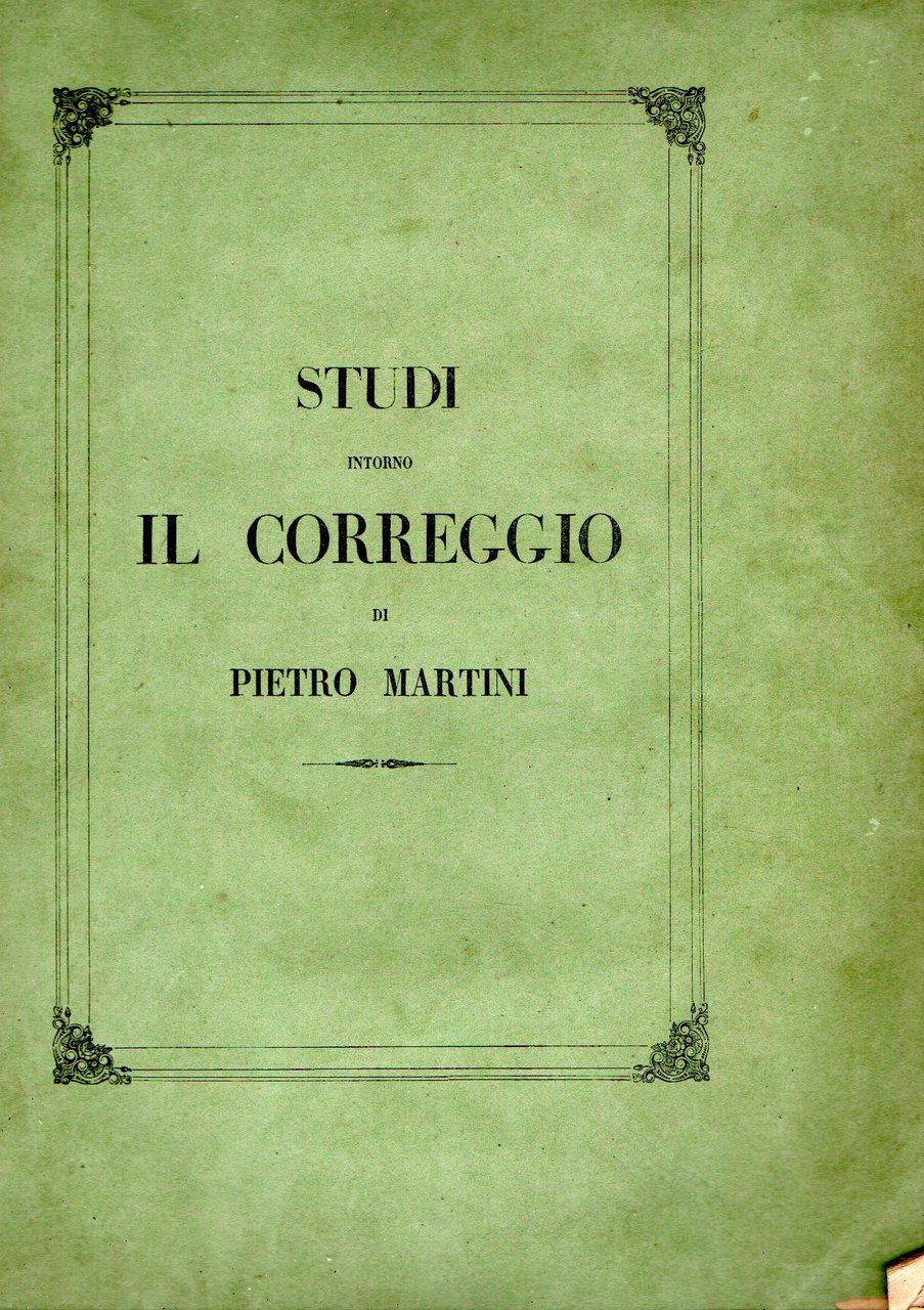 Studi intorno il Correggio