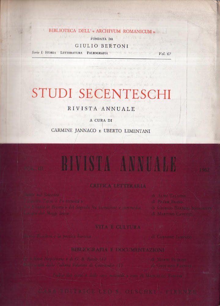Studi secenteschi: rivista annuale. vol.3