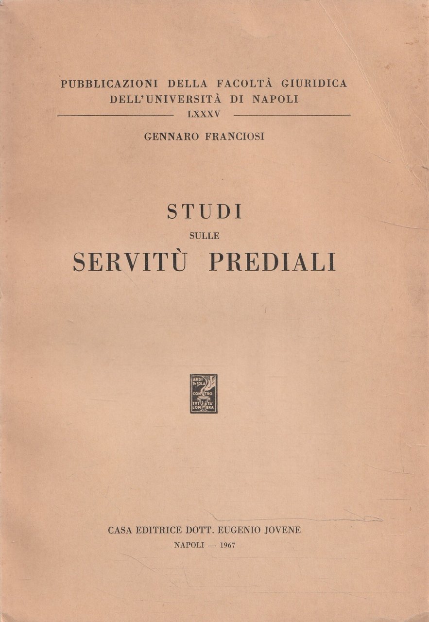 Studi sulle servitù prediali