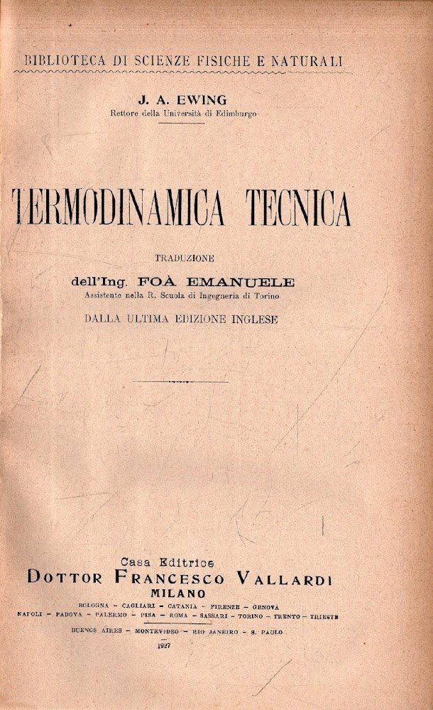 Termodinamica Tecnica | Immagine principale