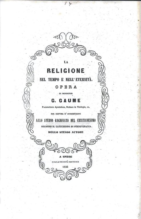 Tesoro cattolico delle opere filosofiche e scientifiche, Vol.1: I fondamenti … | Immagine Gallery 4