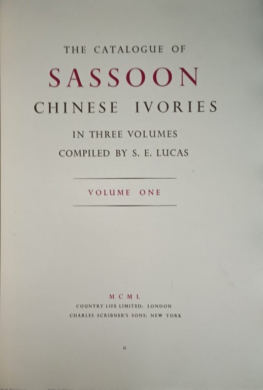 The catalogue of Sassoon chinese ivories, in three volumes, compiled … | Immagine Gallery 6