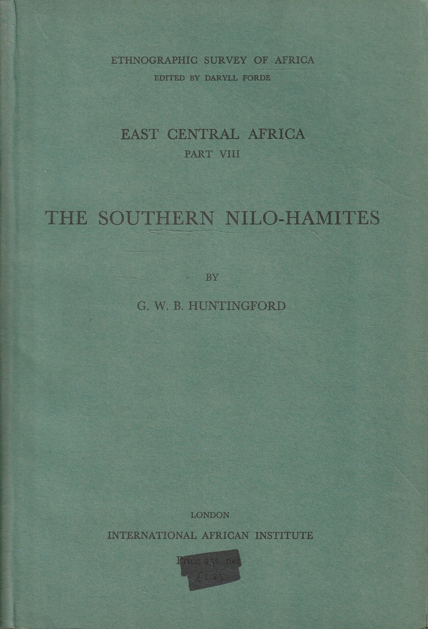 The Southern Nilo-Hamites (East Central Africa - Part VIII)