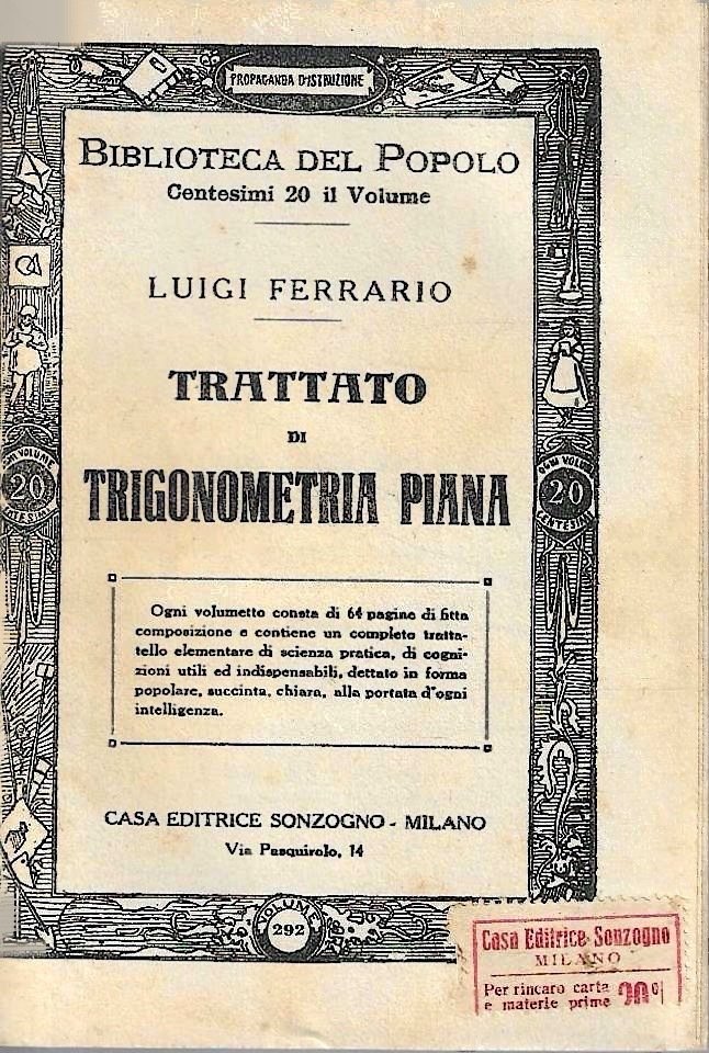 Trattato di trigonometria piana | Immagine principale