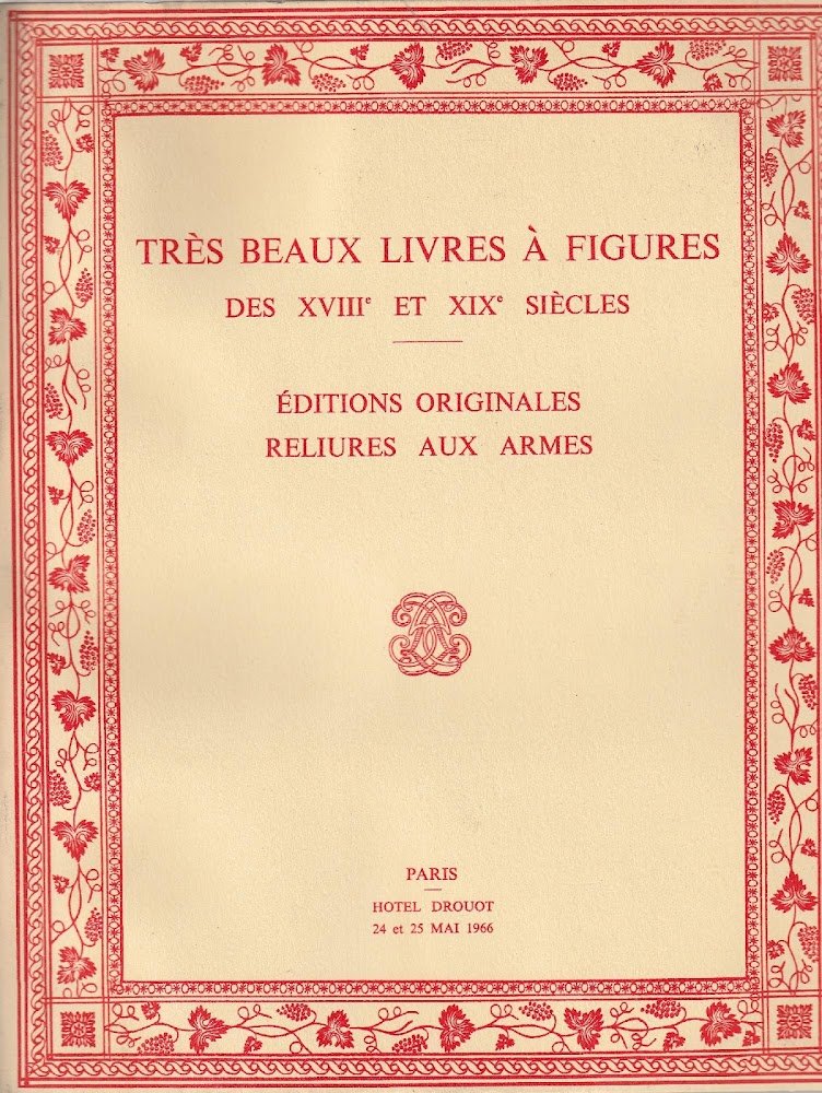 Très beaux livres à figures des XVIII^ et XIX^ siècles