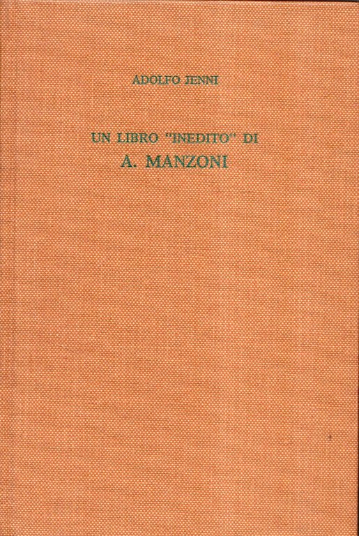 Un Libro "inedito" di A. Manzoni | Immagine Gallery 2