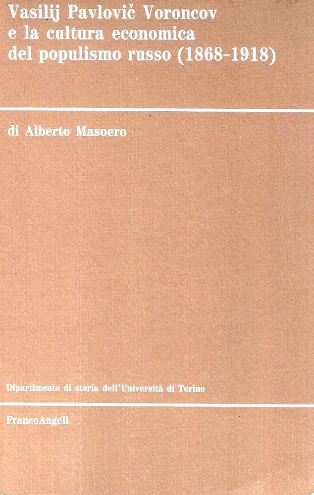 Vasilij Pavlovic Voroncov e la cultura economica del populismo russo …