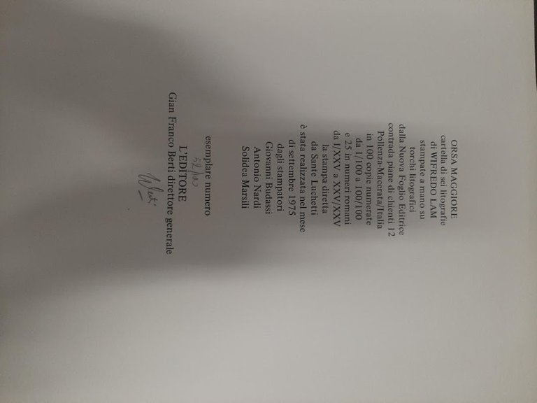 Wilfredo Lam, Orsa Maggiore, La nuova foglio, 6 litografie firmate … | Immagine Gallery 6