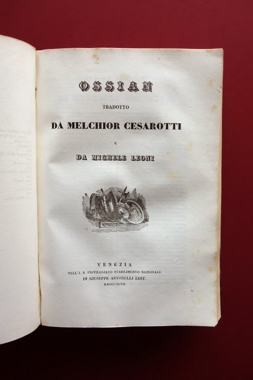Parnaso Straniero Volume XI Inglesi Antonelli Venezia 1848