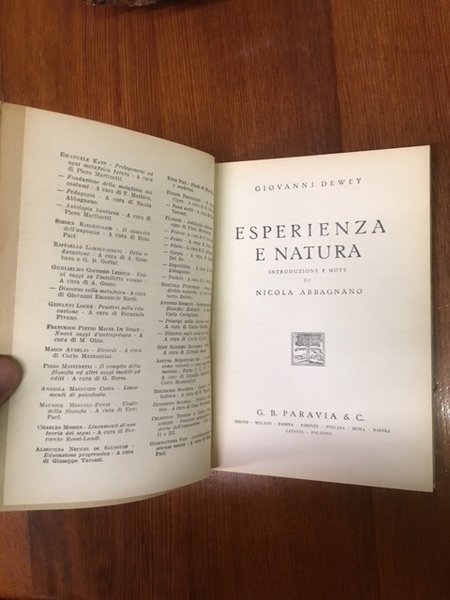 ESPERIENZA DI NATURA