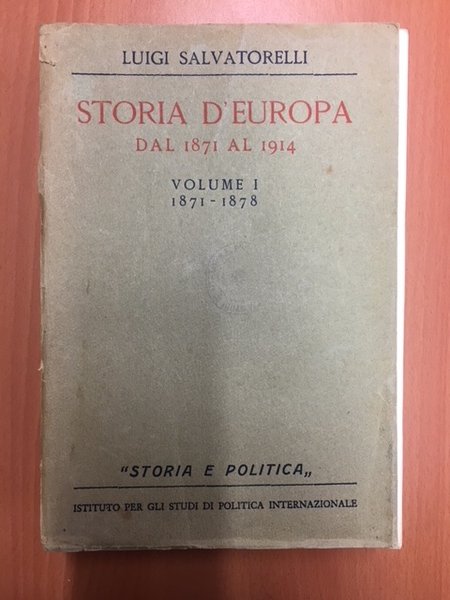 STORIA D'EUROPA DAL 1871 AL 1914