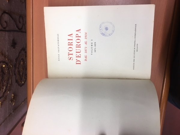 STORIA D'EUROPA DAL 1871 AL 1914