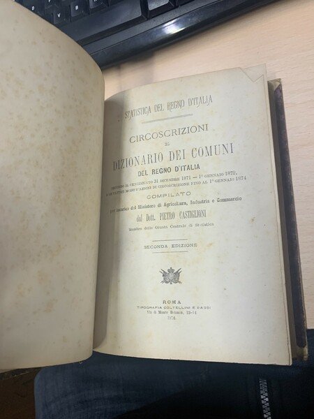 CIRCOSCRIZIONI E DIZIONARIO DEI COMUNI DEL REGNO D'ITALIA