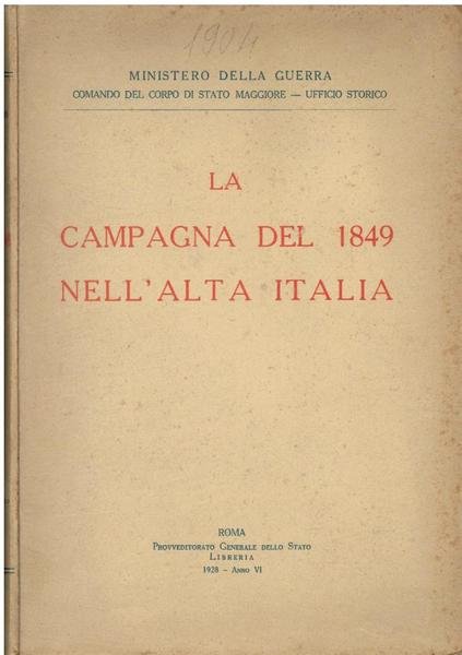 LA CAMPAGNA DEL 1848 NELL'ALTA ITALIA