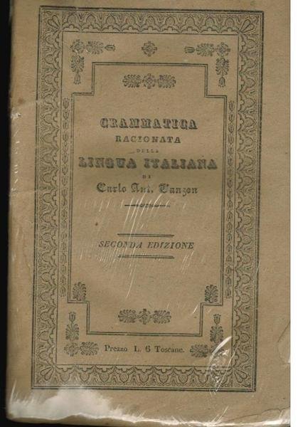 Grammatica ragionata della Lingua Italiana,