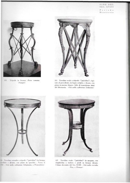 Il mobile d'arte dal '400 all' '800. Italia-Francia-Germania-Austria-Inghilterra-America del Nord