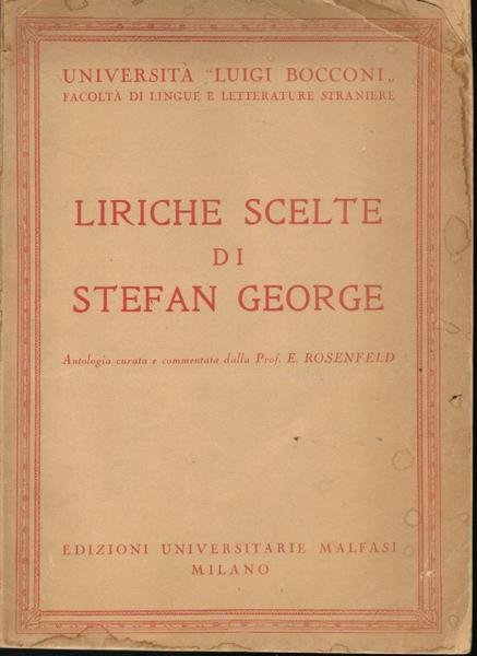 Liriche scelte di Stefan George,