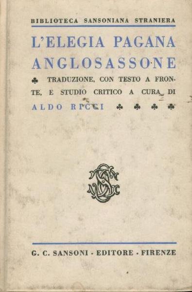 L' elegia pagana anglosassone,