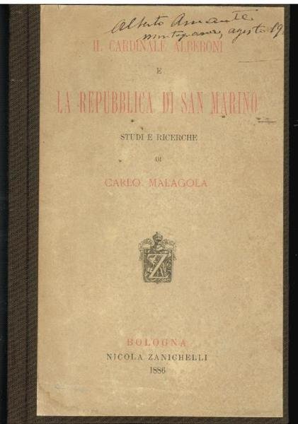 IL CARDINALE ALBERONI E LA REPUBBLICA DI SAN MARINO