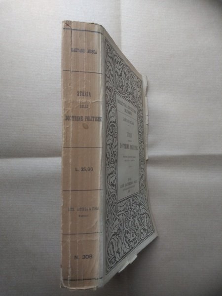 STORIA DELLE DOTTRINE POLITICHE.