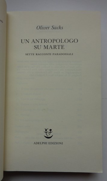 Un antropologo su Marte. Sette racconti paradossali