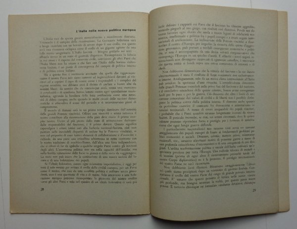 Il Partito d'Azione nei suoi metodi e nei suoi fini