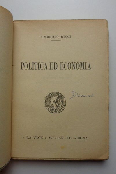 POLITICA ED ECONOMIA.