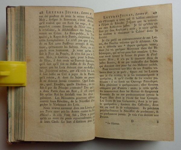 LETTRES JUIVES, ou Correspondance philosophique, historique & critique, entre un … | Immagine Gallery 1