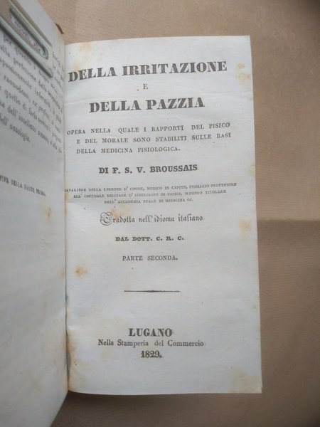 DELLA IRRITAZIONE E DELLA PAZZIA. Opera nella quale i rapporti …