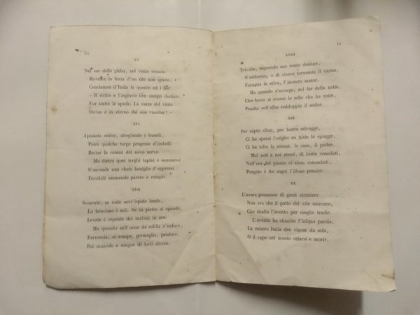 ALL'ARRIVO DELLE CENERI DI RE CARLO ALBERTO. Trenodia augurale. (Con …