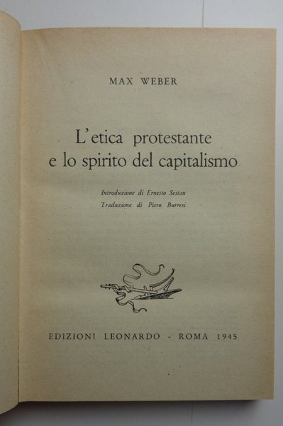 L'etica protestante e lo spirito del capitalismo