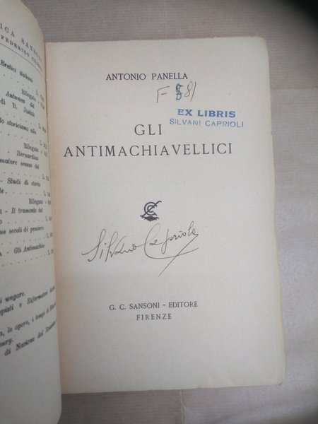 Gli antimachiavellici