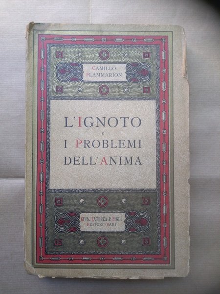 L'ignoto e i problemi dell'anima