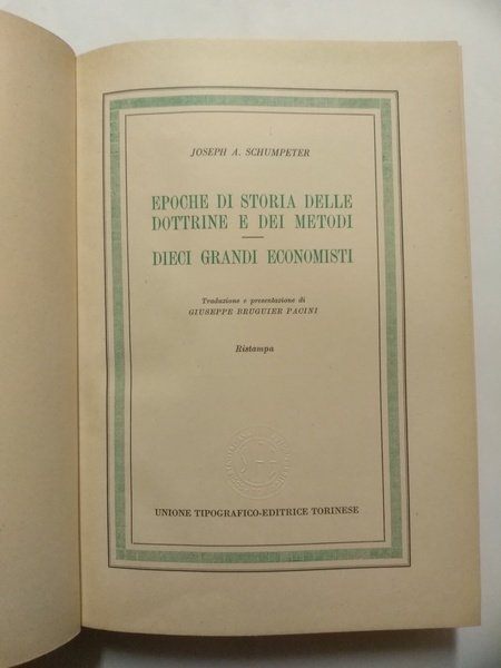 EPOCHE DI STORIA DELLE DOTTRINE E DEI METODI. DIECI GRANDI …