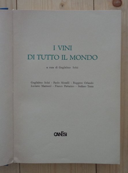 I VINI DI TUTTO IL MONDO.