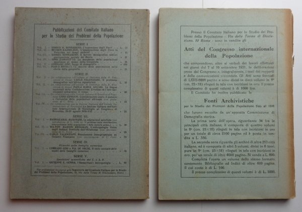 GENUS. Organo del Comitato italiano per lo studio dei problemi …