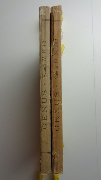 GENUS. Organo del Comitato italiano per lo studio dei problemi …