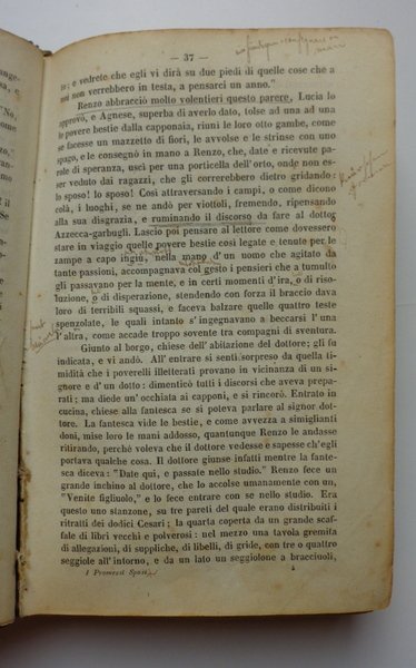 I PROMESSI SPOSI. Storia milanese del secolo decimosettimo.