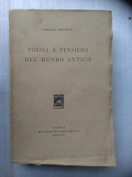 POESIA E PENSIERO DEL MONDO ANTICO.