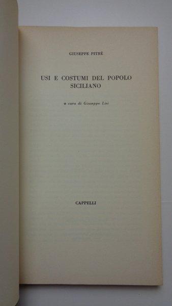 Usi e costumi del popolo siciliano | Immagine Gallery 4