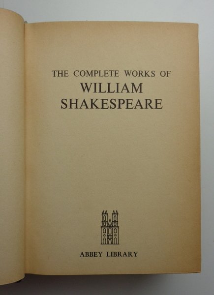 THE COMPLETE WORKS OF WILLIAM SHAKESPEARE. | Immagine Gallery 4