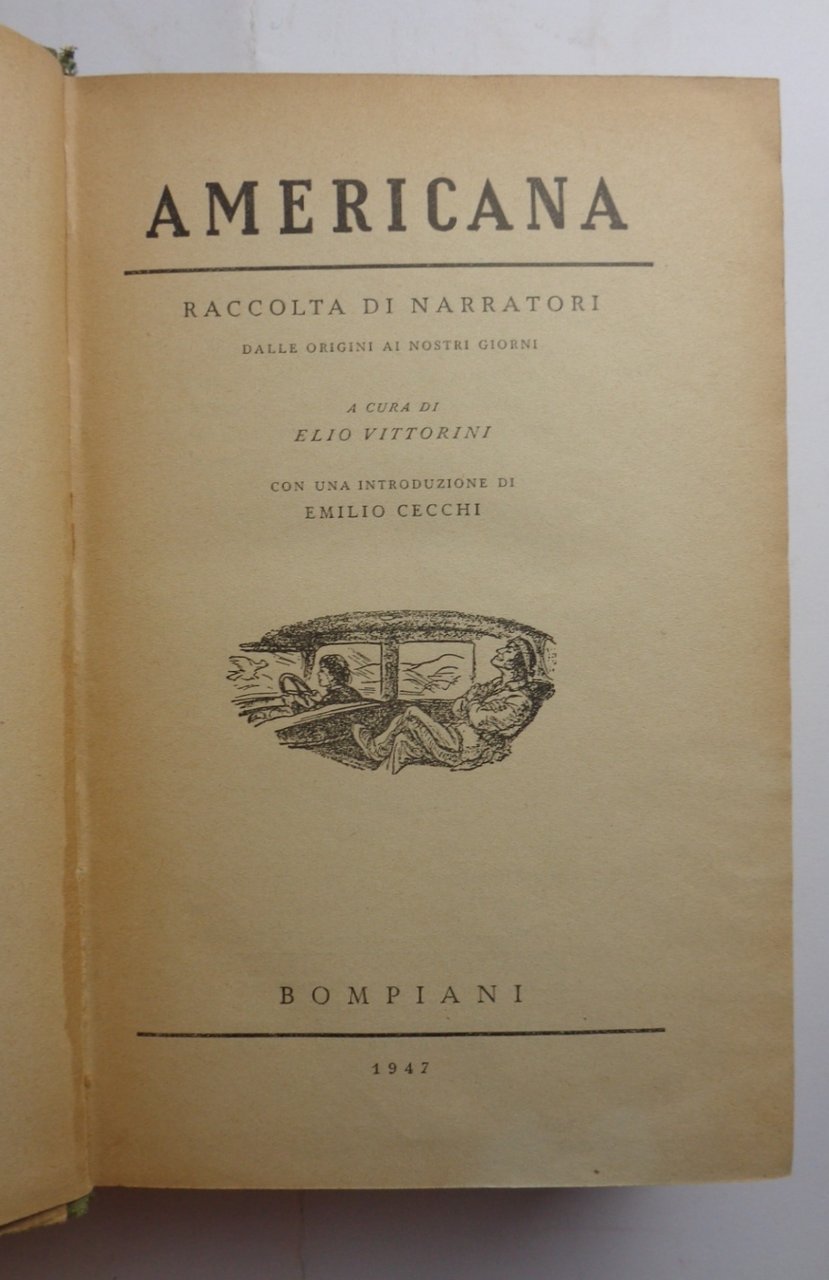 Americana. Raccolta di narratori dalle origini ai nostri giorni.