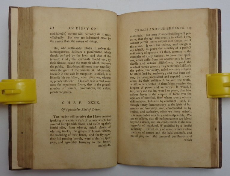 AN ESSAY ON CRIMES AND PUNISHMENTS, translated from the italian; … | Immagine Gallery 5