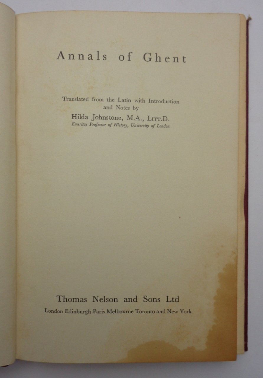ANNALS OF GHENT. Annales Gandenses.