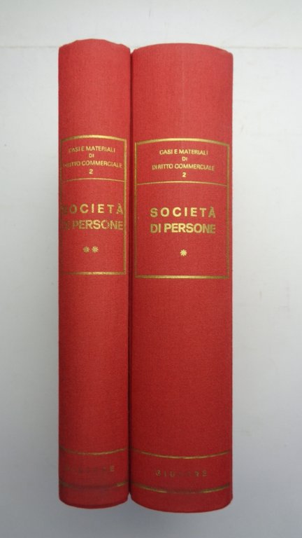 Casi e materiali di diritto commerciale. SOCIETÀ DI PERSONE. Voll …