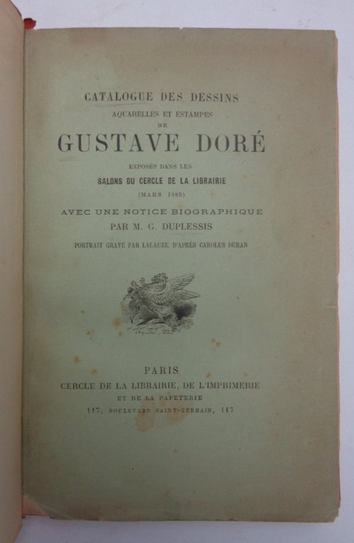 CATALOGUE DES DESSINS, ACQUARELLES ET ESTAMPES DE GUSTAVE DORÉ, exposes … | Immagine Gallery 1